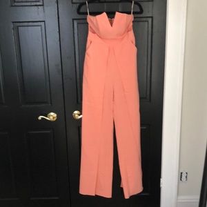 Coral jumpsuit with tags